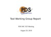 PDS 2018 Tool Working Group Report thumbnail
