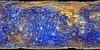 Mercury MESSENGER MDIS Basemap Enhanced Color Global Mosaic 665m (64ppd) thumbnail