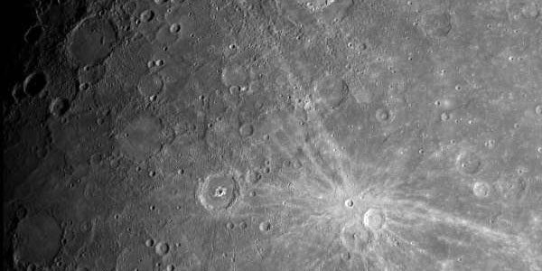 Mercury image from MESSENGER WAC camera