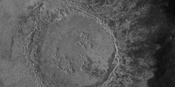 Stuart crater, an example of the pristine category - essentially unaltered crater ejecta and fluidized outflow deposits, where present