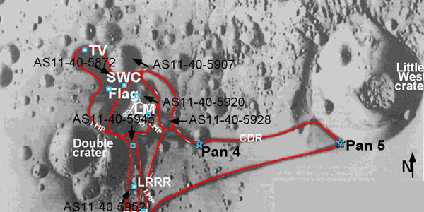Apollo 11 Traverse Map