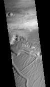 CTX Orthoimage of North Kasei Vallis Cataract thumbnail