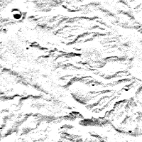 The Same Planetary Surface Image as above, but washed-out and less clear