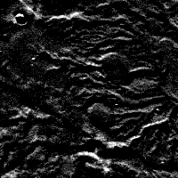 The Same Planetary Surface Image as above, but darkened and less clear